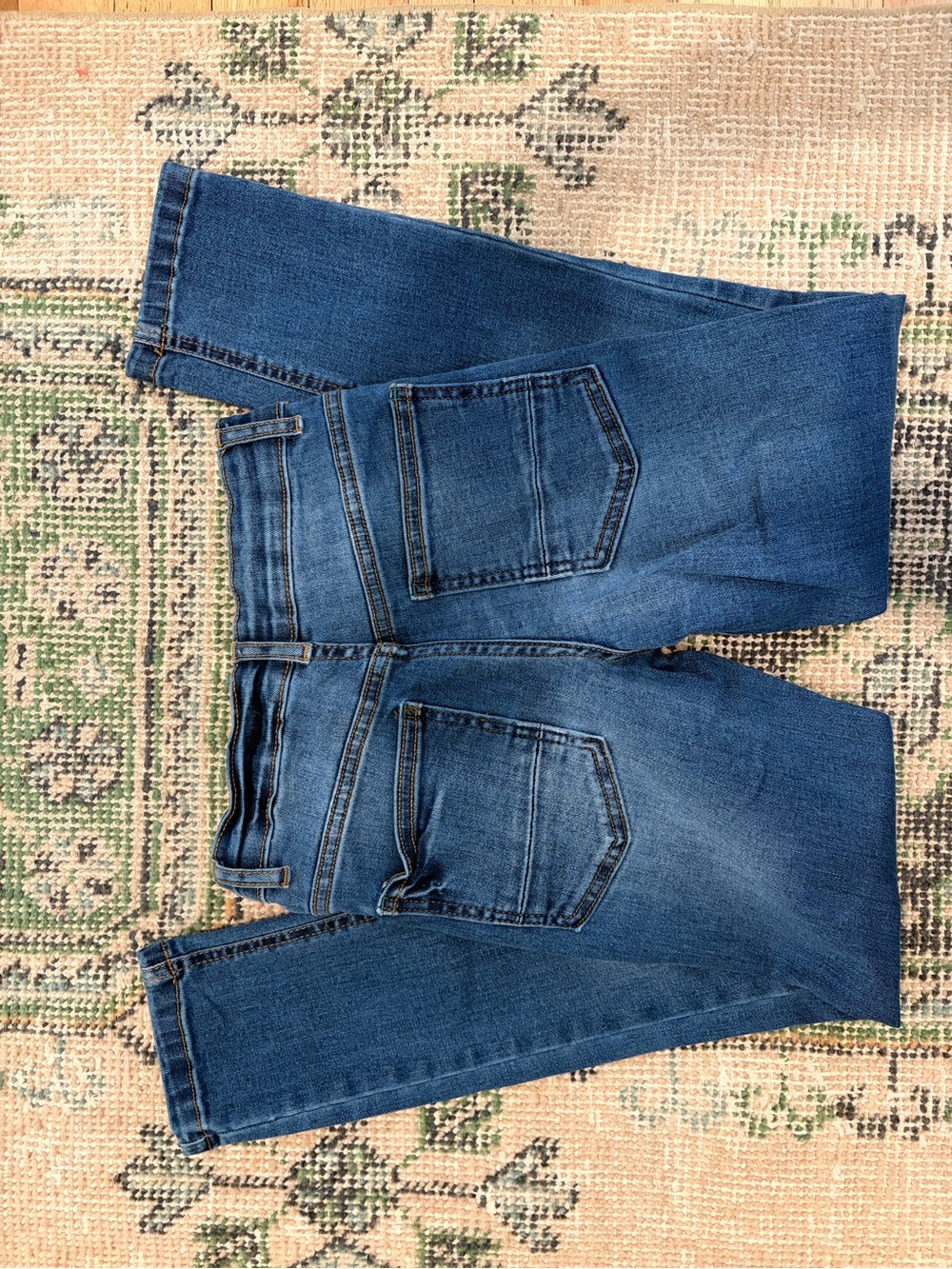 Boden Dark Blue Denim Jeans with Green Logo